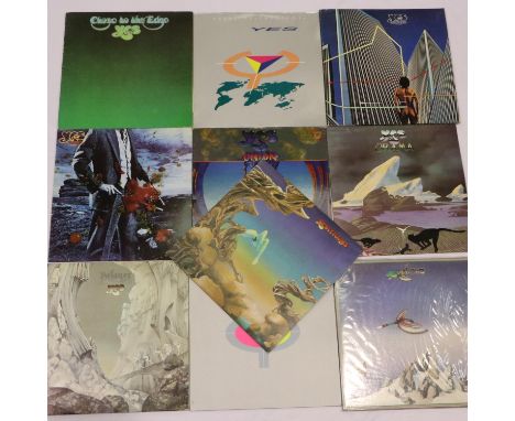 Ten Yes albums: Close to the Edge, 9012 Live, Union, 90125, Yesshows, Drama, Tormato, Going for the One, Yesterdays, and Rela