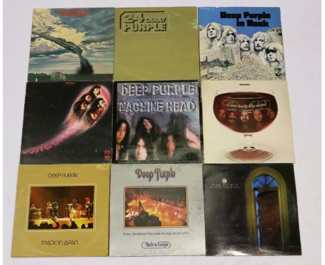 Nine Deep Purple albums: In Rock, 24 Carat Purple, Stormbringer, Made in Japan, Fireball, Machine Head, Come Taste the Band, 