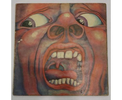 King Crimson in the Court of the Crimson King, Pink Island label vinyl. UK P&amp;P Group 2 (£20+VAT for the first lot and £4+