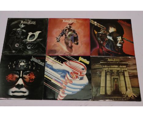 Six Judas Priest albums: Turbo, Hero Hero, Best Of, Sin After Sin, Stained Class, and Killing Machine. UK P&amp;P Group 2 (£2