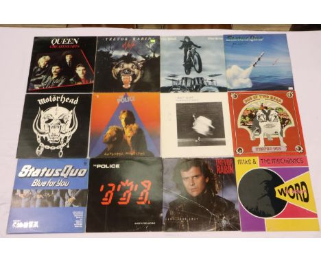 Twelve Rock albums: The Police (2), Queen, Trevor Rabin (2), Robert Plant, Cozy Powell, Motorhead, Mike and the Mechanics, St