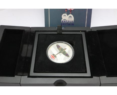 The 80th Anniversary of the Battle of Britain limited edition Guernsey Silver proof £5 coin, 512/2020 in case with certificat