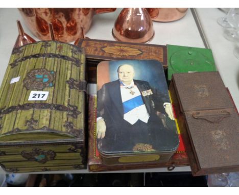 Collection of assorted Biscuit tins inc. The Don Confectionary chess board, William Crawford & Sons
