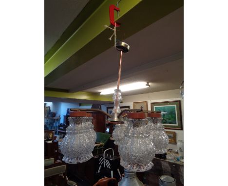 5 Branch 1970s Ceiling light fitting