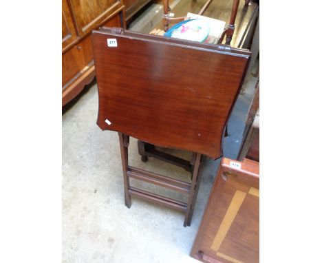 Edwardian mahogany folding table