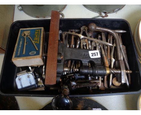 Collection of assorted Vintage Nut crackers, Table Fly Press and assorted items