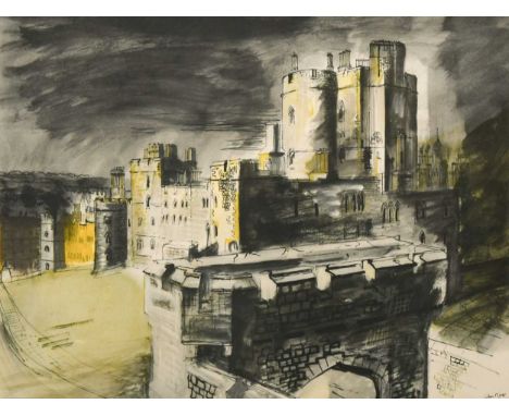 § John Piper OM, CH (1903-1992) Windsor Castle, 1948offset lithograph, published by Penguin Prints, with publisher's original