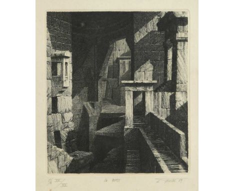 § Gerard Trignac (1955-) La Portesigned and dated 'G.Trignac 89' (lower right); numbered E/A XIII/XXetching17.5 x 15.5cm