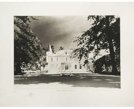 § Norman Ackroyd CBE, RA (1938-) The Bordeaux Collection - a group of four unframed etchings and aquatints of French chateaus