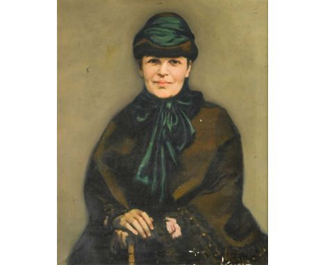 § Eugene Spiro (1874-1972) Portrait of Mrs Margaret Grunfeldsigned and dated 'Eugene Spiro / 36' (lower right); inscribed to 