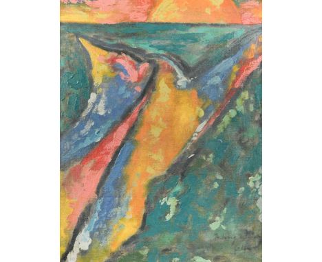 § Aubrey Williams (1926-1990) Essequibosigned and dated 'Aubrey Williams / 64' (lower right); further signed, titled and date