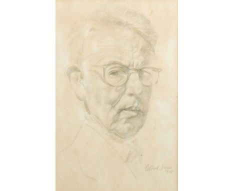 § Gilbert Spencer RA (1892-1979) Self-portraitsigned and dated 'Gilbert Spencer / 1948' (lower right)pencil31 x 20.5cmProvena
