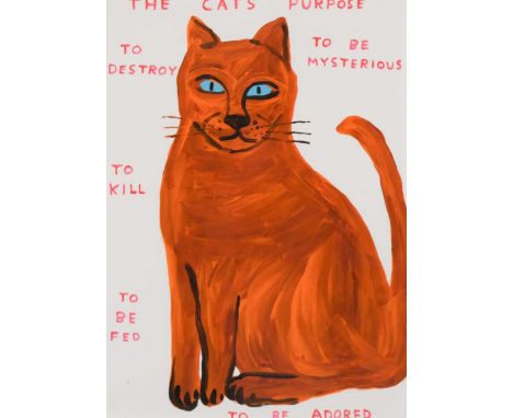 § David Shrigley OBE (1968-) The Cat's Purposeoffset lithograph19 x 13.5cm
