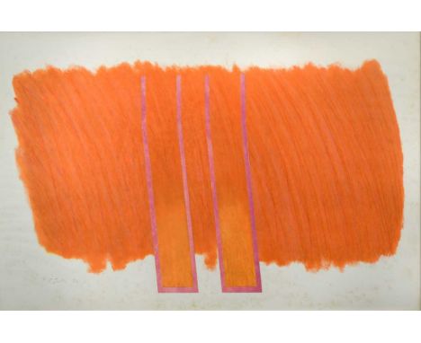 § Richard Smith CBE (1931-2016) Sun Curtainsigned and dated 'R Smith 71' (lower left)lithograph with collage61 x 91cmNot exam