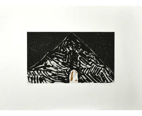 § Mimmo Paladino (1948-) Landscape, Strombolisigned and dated 'Mimmo Paladino 94' (lower right); numbered 41/50etching and aq