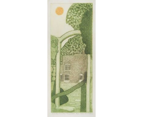 § John Brunsdon ARCA (1933-2014) Shandy Hall from the Gardensigned 'John Brunsdon' (lower right); numbered 16/175etching and 