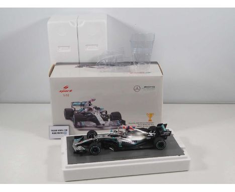 A SPARK 1:18 scale Mercedes-AMG Petronas Formula 1 car, Lewis Hamilton #44 winner British GP 2019 - VG/E in G/VG box