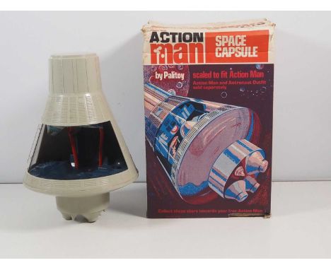 A PALITOY Action Man Space Capsule, circa 1967, in original box, early version with blank nose name plate, attitude control s