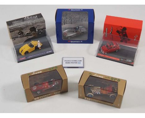 A group of BRUMM 1:43 scale race and road cars - VG/E in G/VG boxes (5)