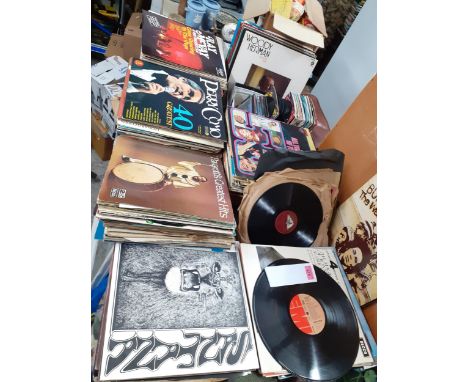 A quantity of jazz, rock and pop, classical and easy listening LPs and singles to include various Santana LPs, Electric Light