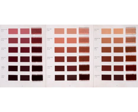Wilson (Robert F.) and B. K. Battersby. The British Colour Council Dictionary of Colours for Interior Decoration, 3 vol., fir