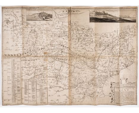 Kent.- Philipott (Thomas) Villare Cantianum: or Kent Surveyed and Illustrated, first edition, large engraved folding map deta