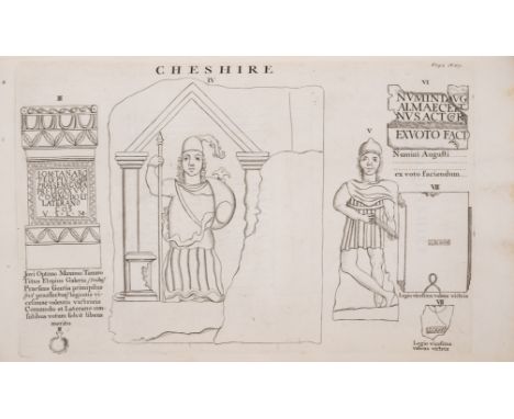 Britain.- Horsley (John) Britannia Romana: or the Roman Antiquities of Britain, first edition, half-title, 83 engraved plates