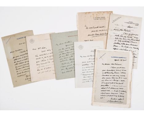 Theatrical.- Forbes-Robertson (Sir Johnston, actor and theatre manager, 1853-1937) 37 letters to various recipients, from sev