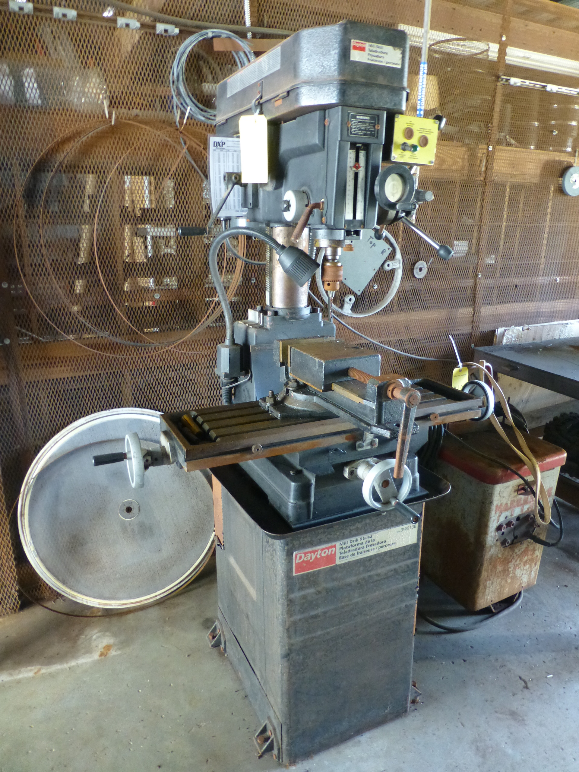 Dayton Mill Drill w/StandModel No. 4YG35; 115/230V Tag 49009