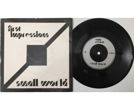 SMALL WORLD - FIRST IMPRESSIONS 7" (UK MOD - VALID RECORDS - VC001). A scarce, original UK 7" pressing of First Impressions b