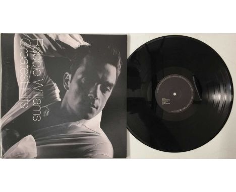 ROBBIE WILLIAMS - GREATEST HITS LP (LIMITED EDITION - CHRYSALIS - 724386681911). A scarce, original 2004 double LP copy of Ro