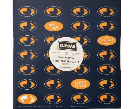 OASIS - I AM THE WALRUS 12" - ORIGINAL UK SINGLE SIDED PROMO (CREATION CTP 190). Huge early Oasis rarity from October 1994 wi