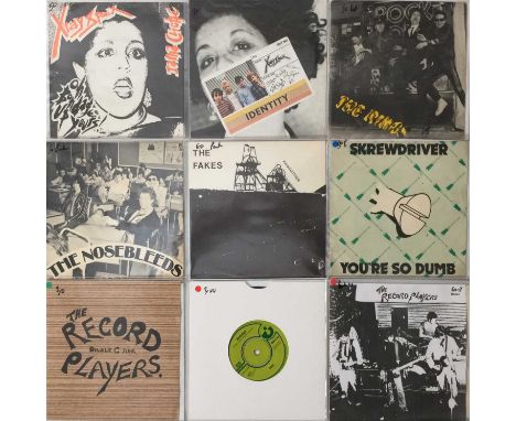 PUNK - 7" PACK. A pack of 9 x 7". Artists/ Titles include X-Ray Spex inc Oh Bondage Up Yours! (VS 189), Identity (INT 563), T