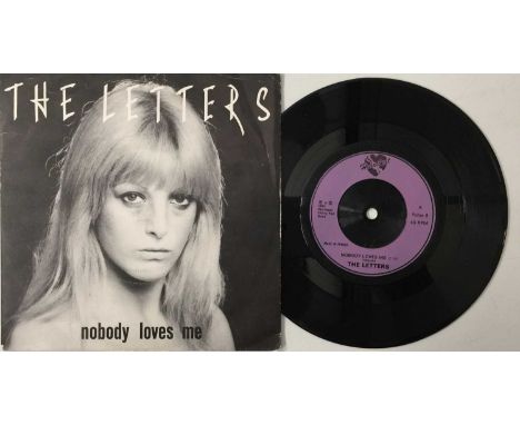 THE LETTERS - NOBODY LOVES ME 7" (PULSE 9). A copy of The Letters - Nobody Loves Me (Heartbeat, PULSE 9). The record is in so