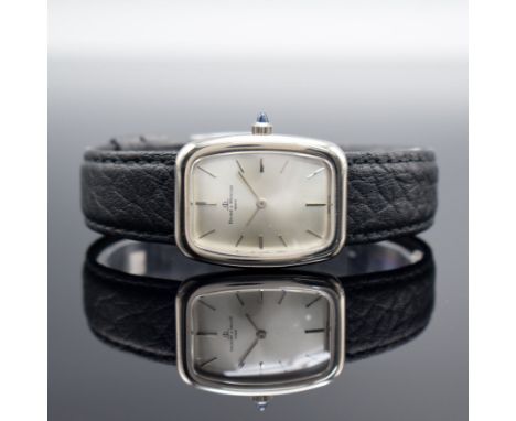 BAUME &amp; MERCIER Damenarmbanduhr in WG 750/000,  Schweiz um 1980, Handaufzug, 2-teil. Geh., Boden 4-fach verschr., neutr. 