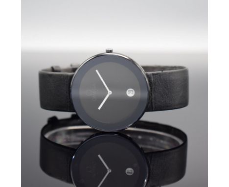 OMEGA Art Collection 'Richard Paul Lohse' limitierte Armbanduhr in Keramik/Stahl,  Schweiz um 1987, quarz, flaches Geh., 4-fa
