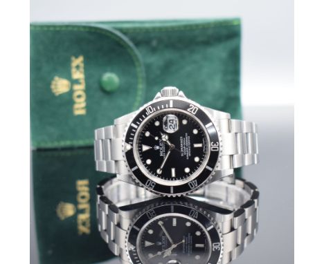 ROLEX Oyster Perpetual Date Submariner Herrenarmbanduhr Referenz 16610 T,  Schweiz um 2007, Chronometer der Superlative in Ed