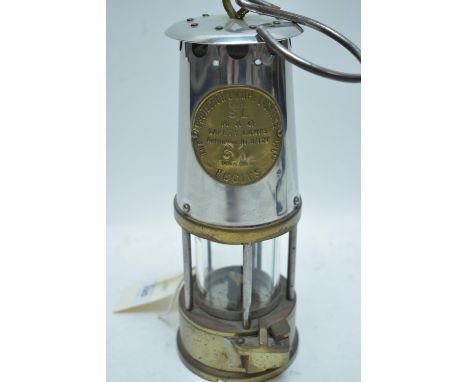 The Protector Lamp &amp; Lighting Co. Ltd. Type SL M &amp; Q miner's lamp, stamped '61'.