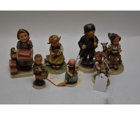 Seven Goebel/Hummel figures, various.