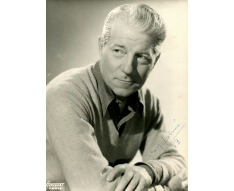 GABIN JEAN: (1904-1976) French Actor. An excellent vintage signed 7 x 9.5 photograph of Gabin, the Harcourt image from Paris 