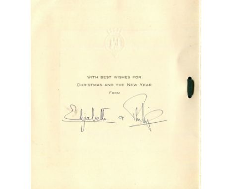 ELIZABETH II & PRINCE PHILIP: ELIZABETH II (1926-     ) Queen of the United Kingdom 1952-     & PRINCE PHILIP (1921-2021) Duk