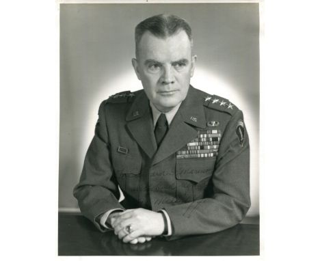 MCAULIFFE ANTHONY: (1898-1975) Known as "Nuts" McAuliffe. U.S. Army officer, Commander of the 101st Airbone Division in WWII.