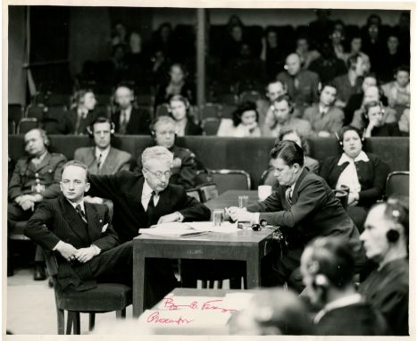 NUREMBERG TRIALS - FERENCZ BEN: (1920- ) American Lawyer, best known for his role as Prosecutor in one of the twelve military