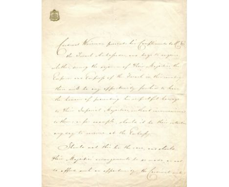 [NAPOLEON III]: (1808-1873) Emperor of the French 1852-70, nephew of Napoleon I. WISEMAN NICHOLAS (1802-1865) English Cardina