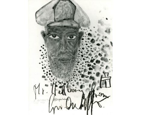HUNDERTWASSER FRIEDENSREICH: (1928-2000) His real name being Friedrich Stowasser. Austrian visual Artist and Architect. Signe