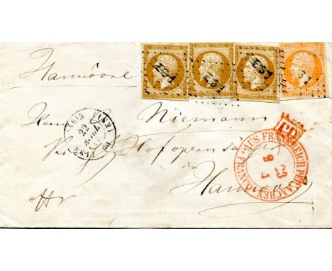 WAGNER RICHARD: (1813-1883) German Composer. Autograph envelope, unsigned, addressed by Wagner to Herr A[lbert] Niemann in Ha