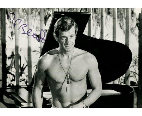 BELMONDO JEAN-PAUL: (1933-     ) French Actor associated with the New Wave of the 1960s. Signed 9 x 6.5 photograph of Belmond
