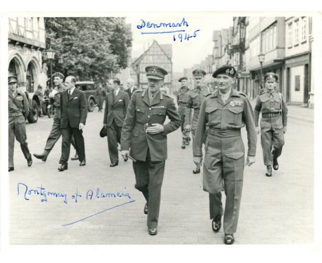 MONTGOMERY B. L.: (1887-1976) British Field Marshal of World War II. Signed 8 x 6 photograph, an official Imperial War Museum