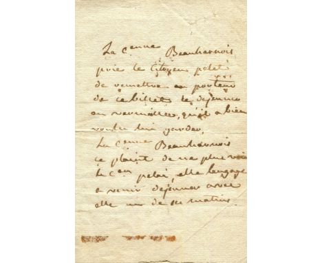 JOSEPHINE DE BEAUHARNAIS: (1763-1814) Empress of the French 1804-14, as first wife of Napoleon I. Unusual A.L.S., `C[itoy]enn