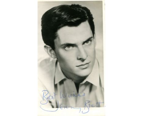 BRETT JEREMY: (1933-1995) British Actor, famous for his portrayal of Sherlock Holmes. Vintage signed postcard photograph of t